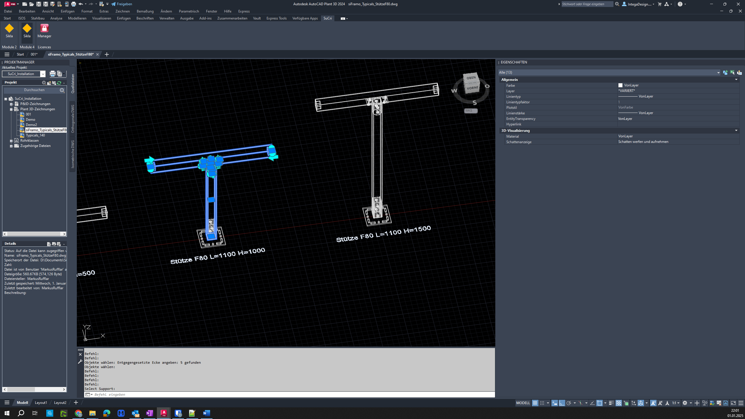 Reviewing changes in AutoCAD Plant3D