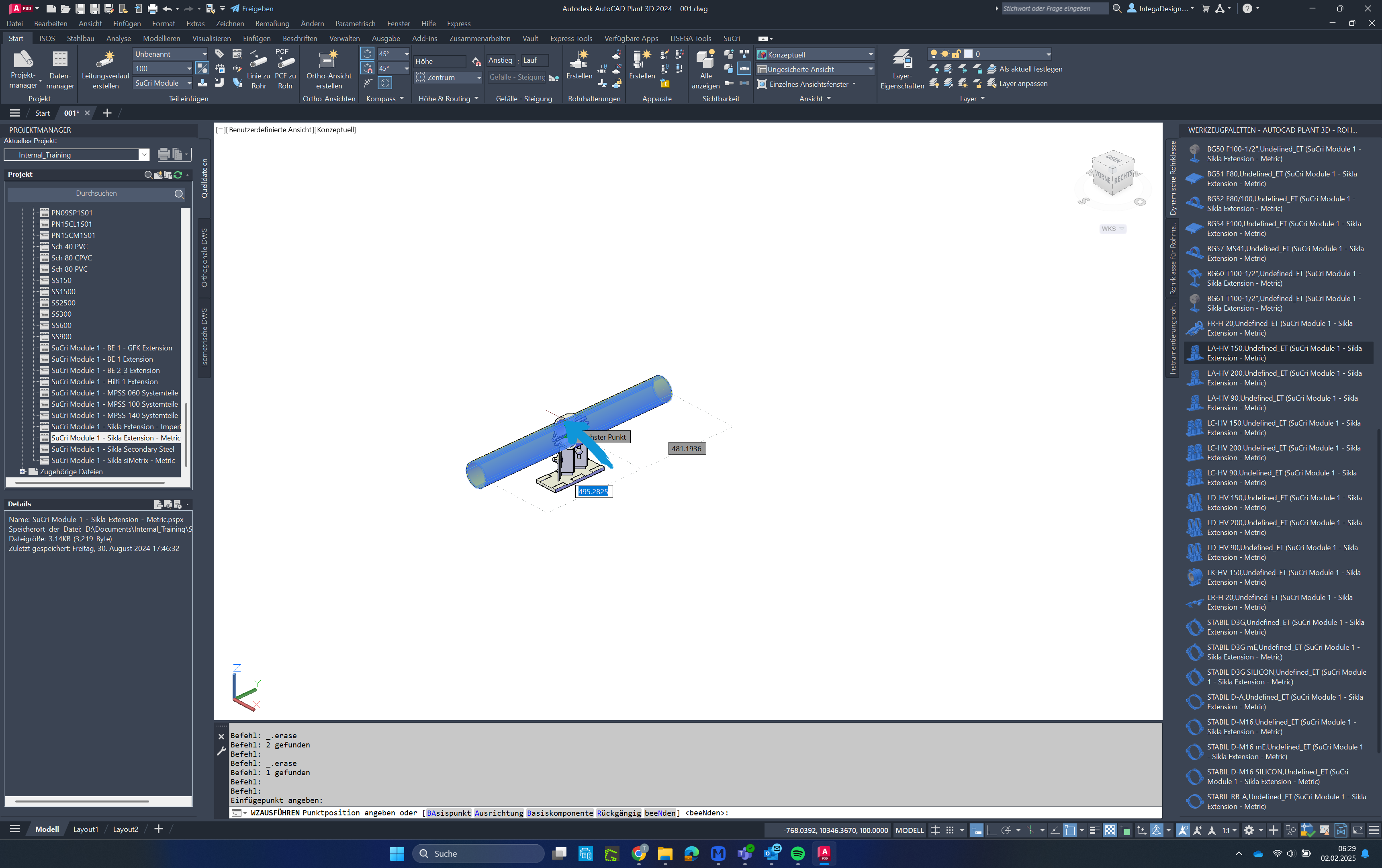 Error message in AutoCAD Plant3D