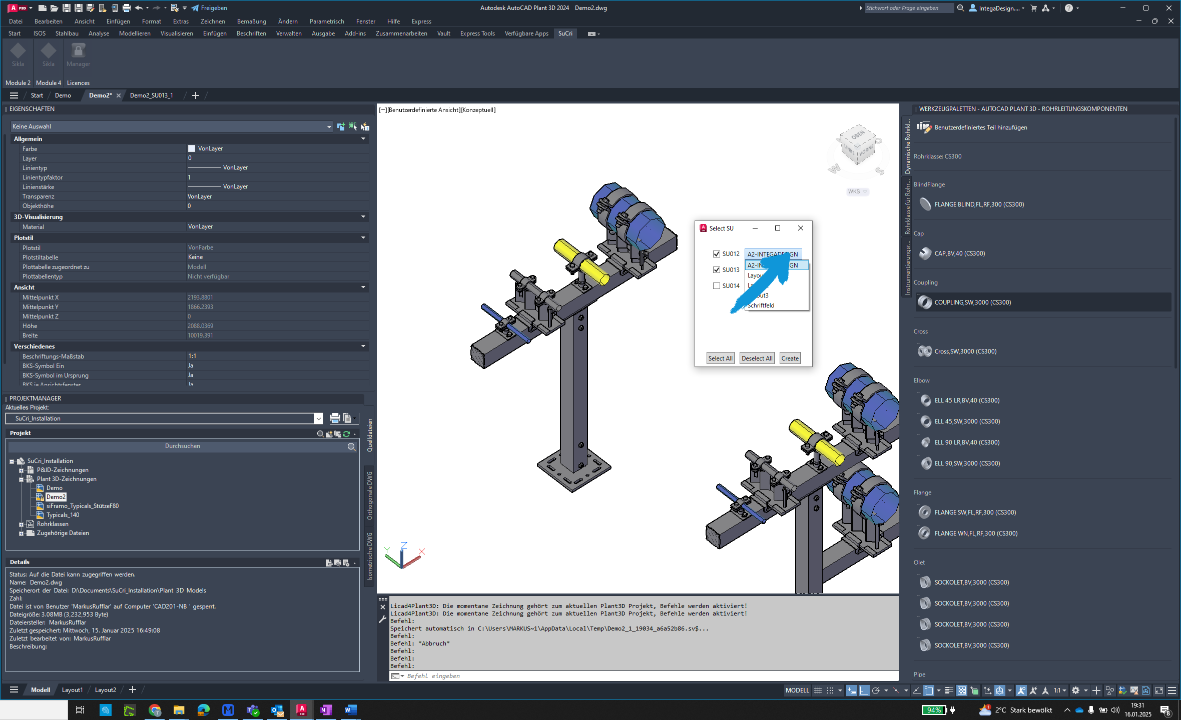 Adjust paper area in AutoCAD Plant3D