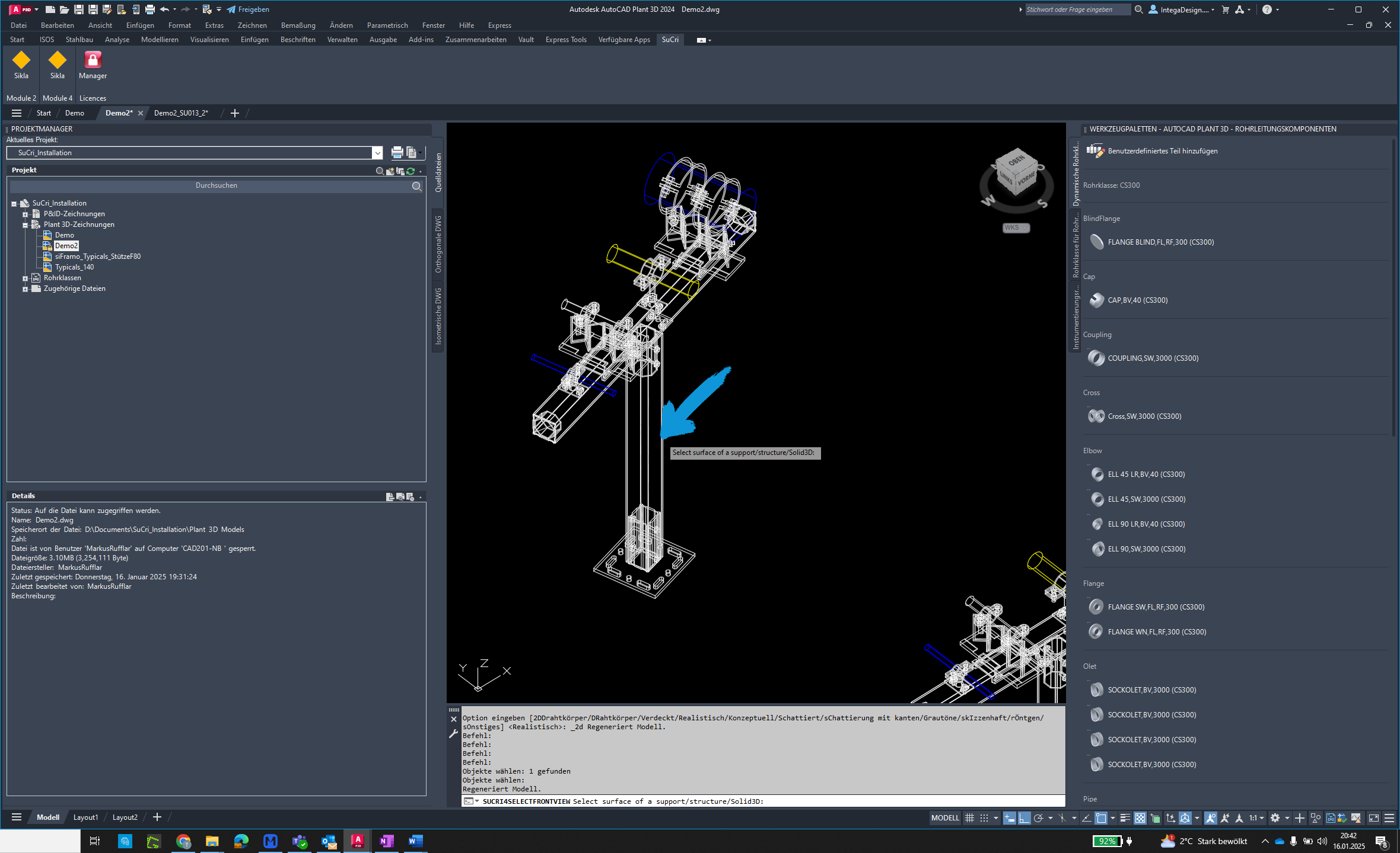 Confirm control question in AutoCAD Plant3D